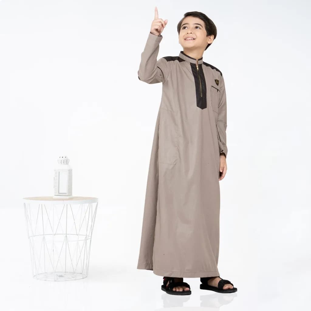 Assuffah I Jubah Anak  Laki Laki 1 - 8 Tahun Lengan Panjang  Resleting Depan Alief Series