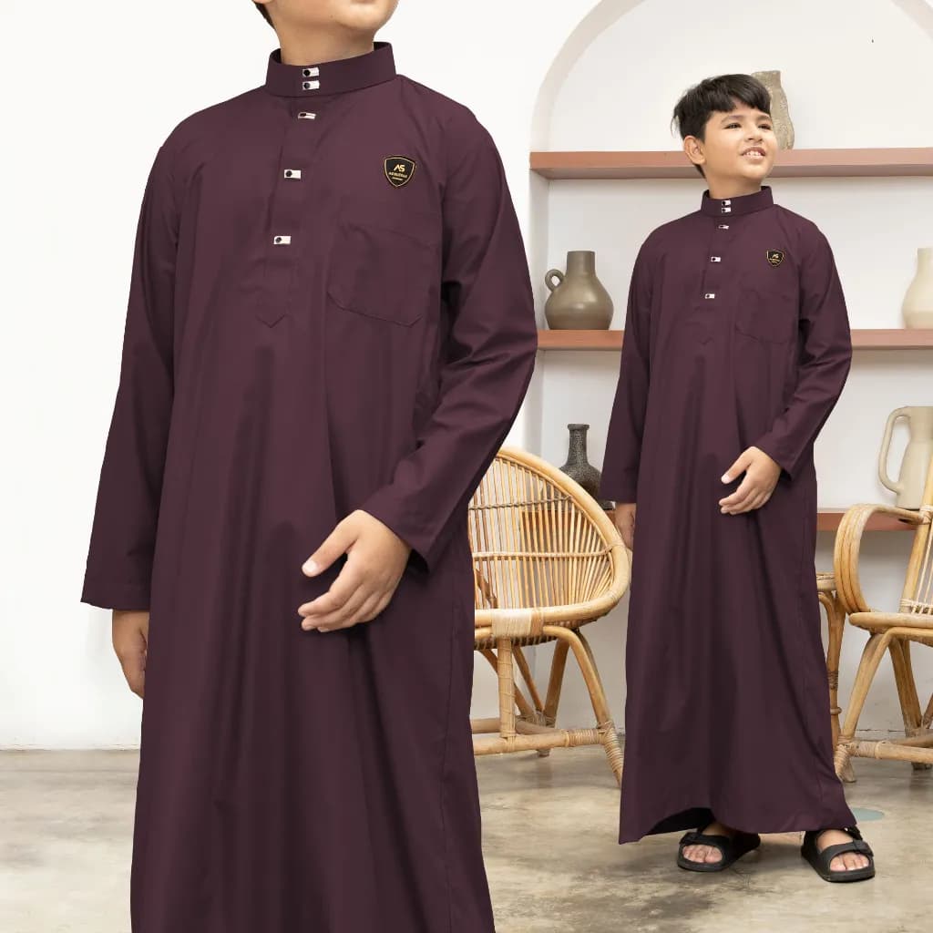 Assuffah I Gamis Anak Laki Laki 1-8 Tahun Kancing Snap Motif Harmain Fadlan Series