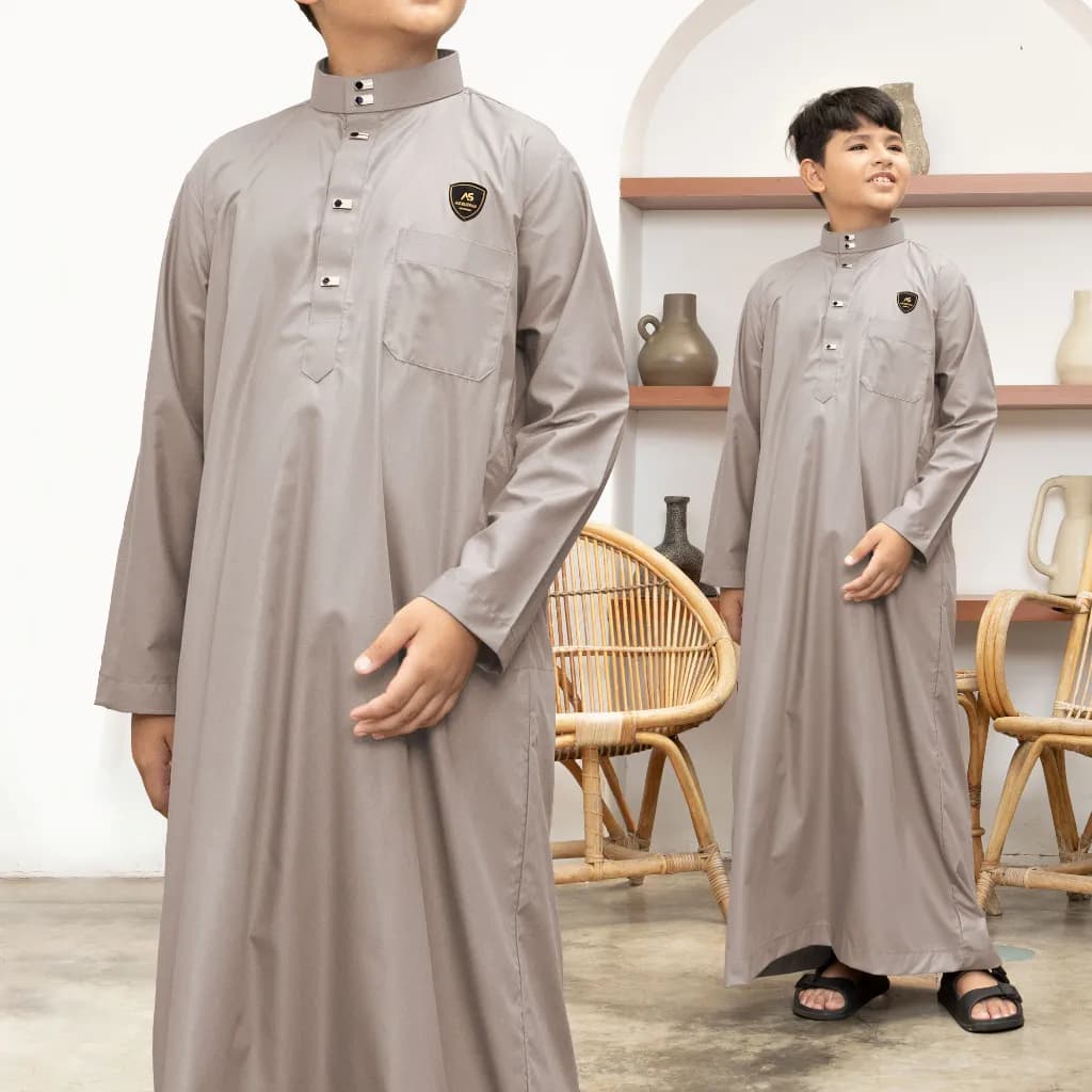 Assuffah I Gamis Anak Laki Laki 1-8 Tahun Kancing Snap Motif Harmain Fadlan Series