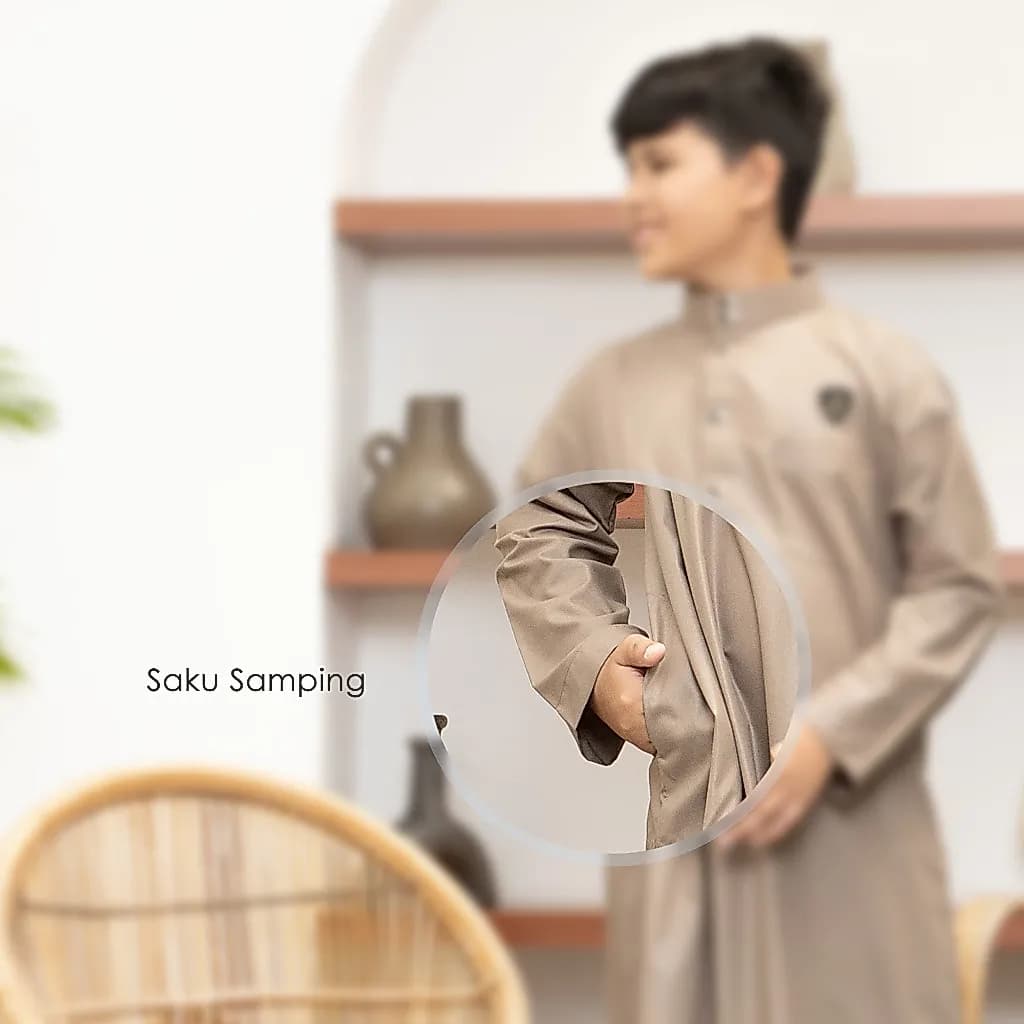 Assuffah I Gamis Anak Laki Laki 1-8 Tahun Kancing Snap Motif Harmain Fadlan Series