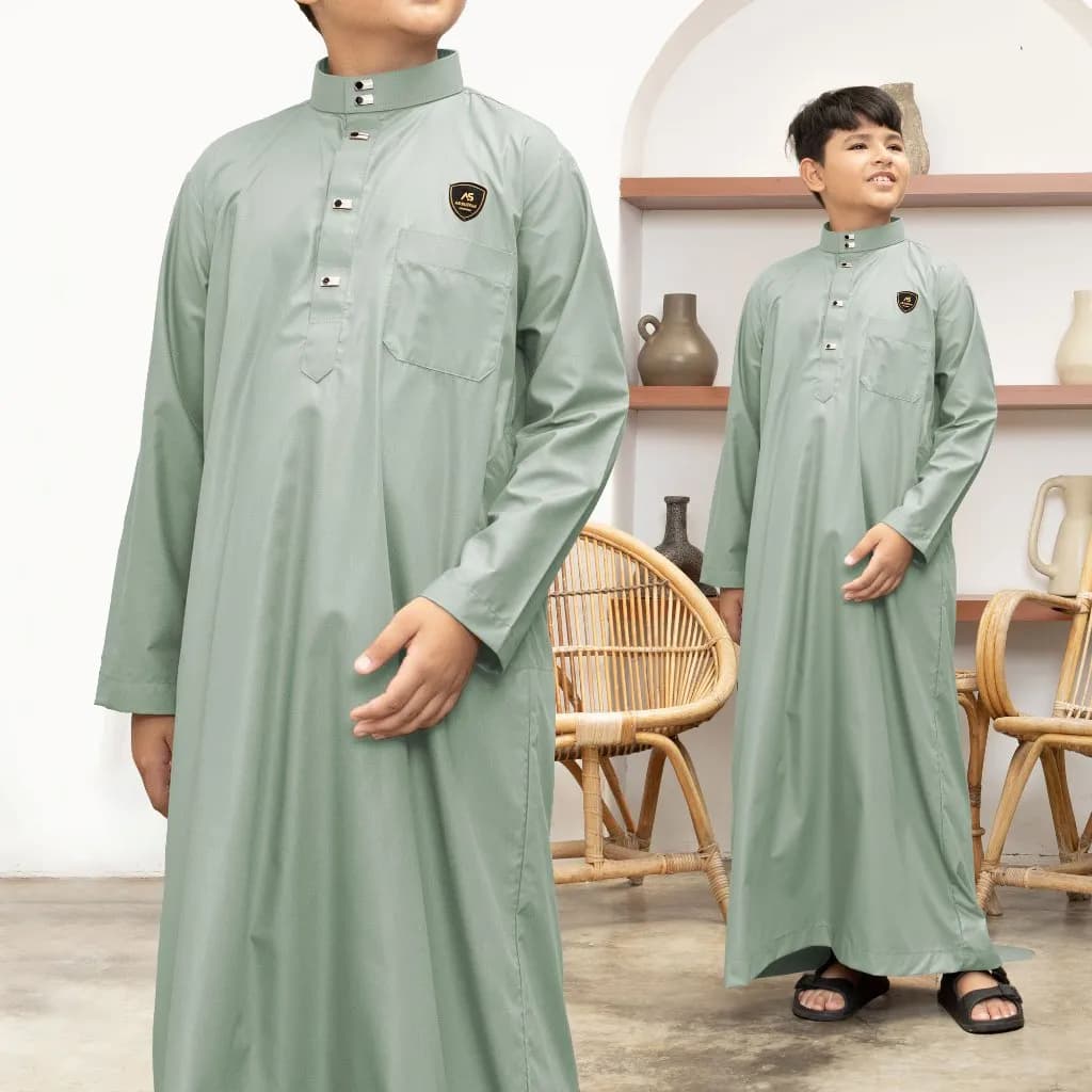 Assuffah I Gamis Anak Laki Laki 9-16 Tahun Kancing Snap Motif Harmain Fadlan Series