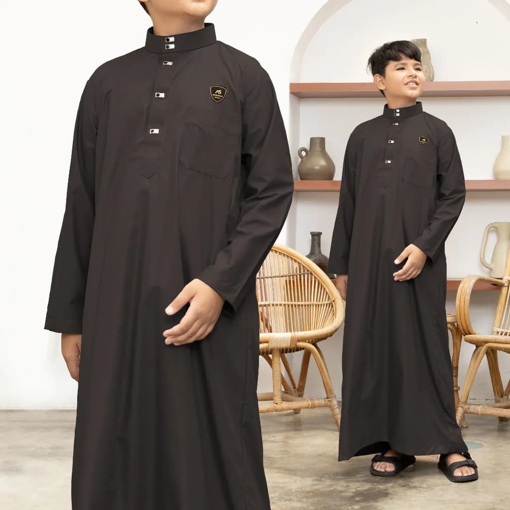 Assuffah I Gamis Anak Laki Laki 9-16 Tahun Kancing Snap Motif Harmain Fadlan Series