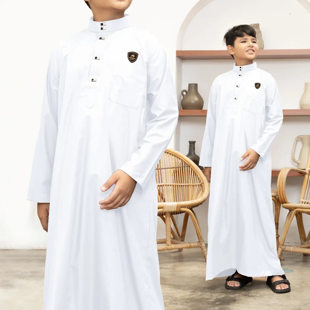 Assuffah I Gamis Anak Laki Laki 9-16 Tahun Kancing Snap Motif Harmain Fadlan Series