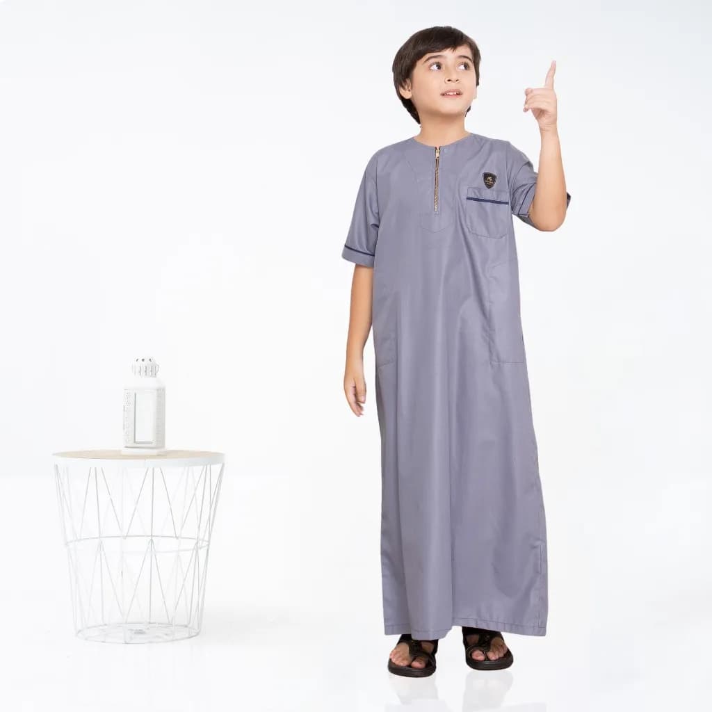Assuffah I Jubah Anak Laki Laki Casual 1 - 8 Tahun Kerah Jefri Zaid Series