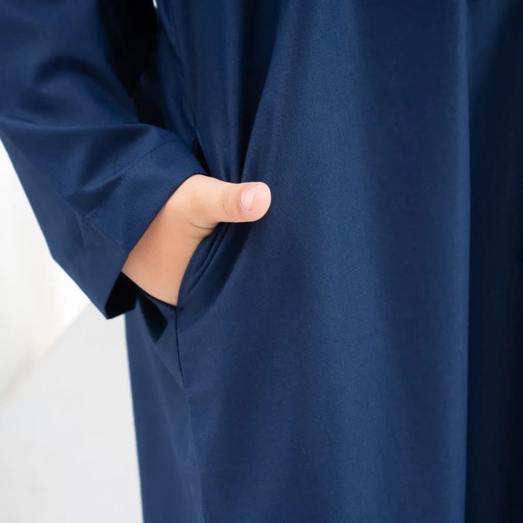 Assuffah I Jubah Bordir Anak Laki Laki 1-8 Tahun Kancing Snap Motif Harmain Fathan Series