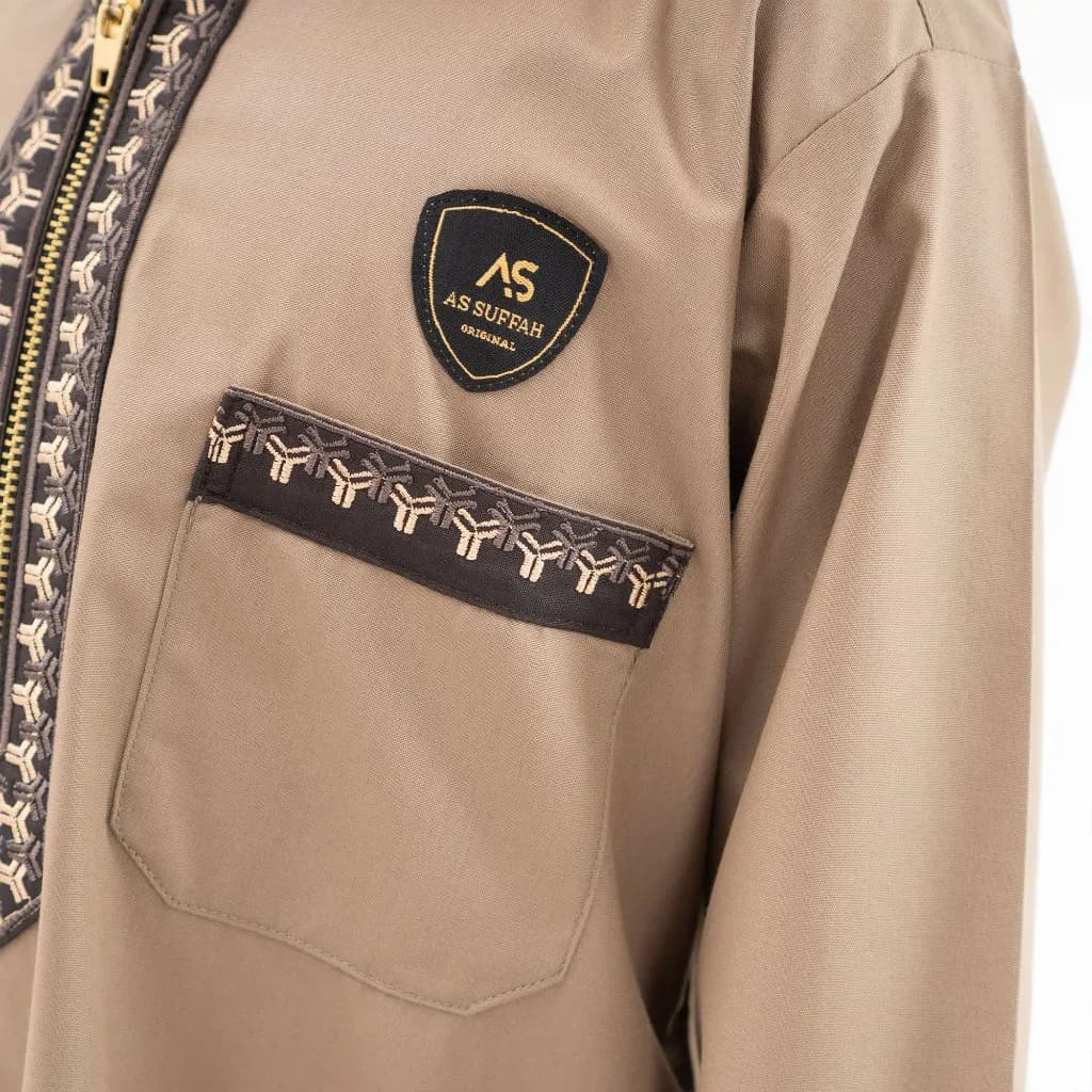 Assuffah I Jubah Anak Bordir Eksklusif 1 - 8 Tahun Lengan Panjang Zahdan Series