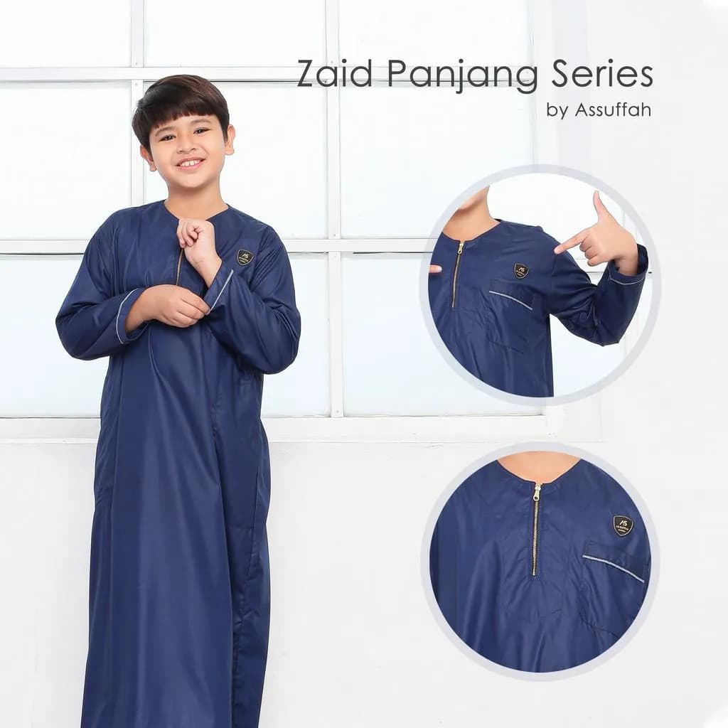 Assuffah I Jubah Anak Laki Laki Casual 1-8 Tahun Lengan Panjang Zaid Series