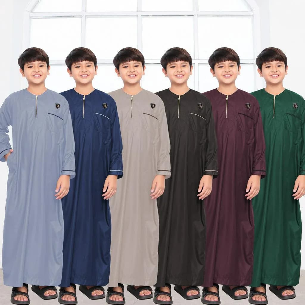 Assuffah I Jubah Anak Laki Laki Casual 1-8 Tahun Lengan Panjang Zaid Series