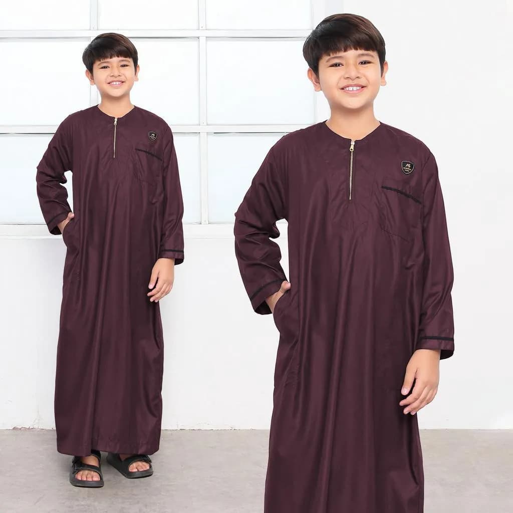 Assuffah I Jubah Anak Laki Laki Casual 9-16 Tahun Lengan Panjang Zaid Series