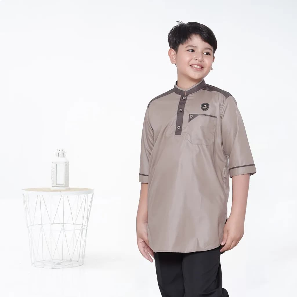 Assuffah I Atasan Baju Koko Kurta Anak 1-8 Tahun Lengan 3/4 Hasan Series
