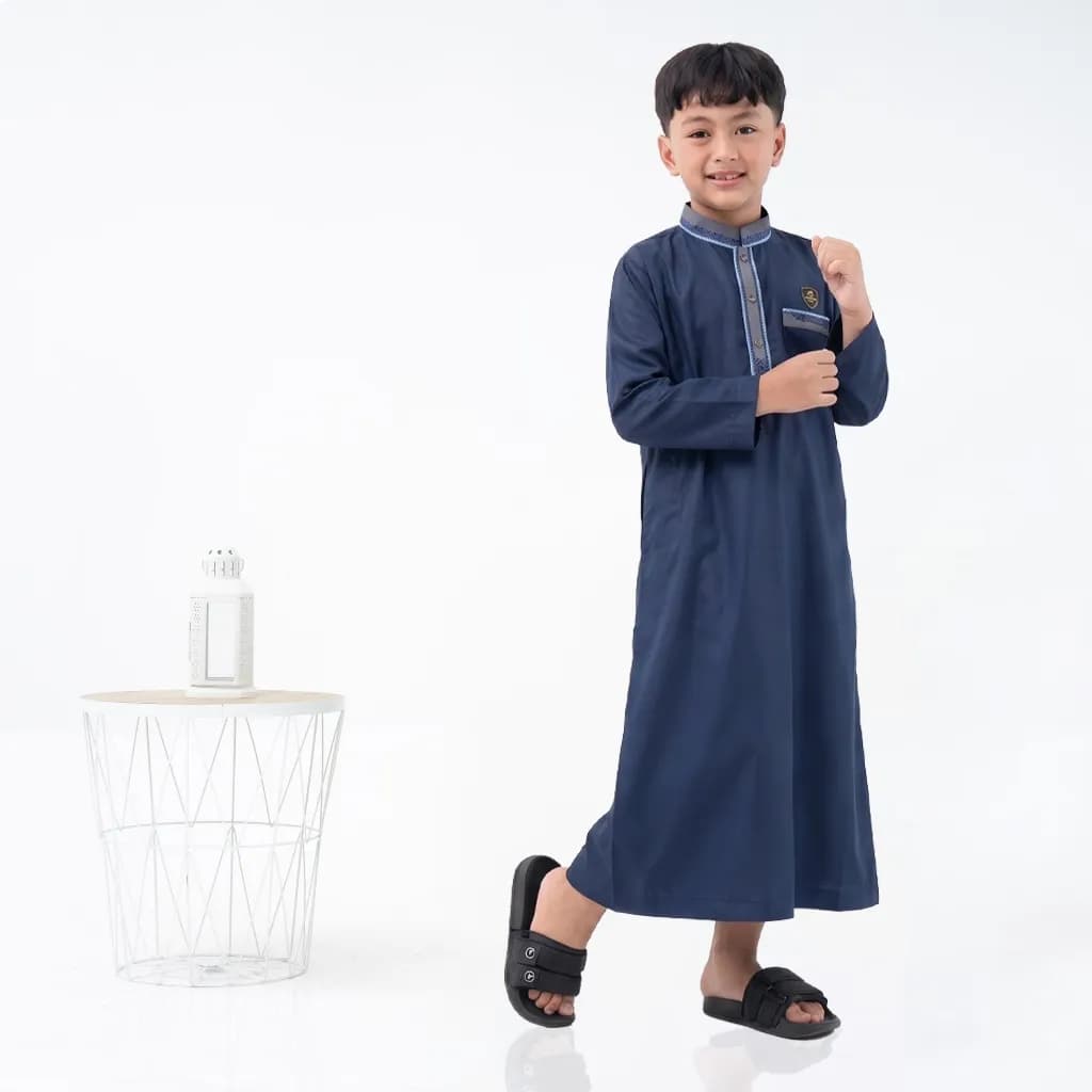 Assuffah I Jubah Anak Bordir Eksklusif 1 - 8 Tahun Lengan Panjang Zidan Series