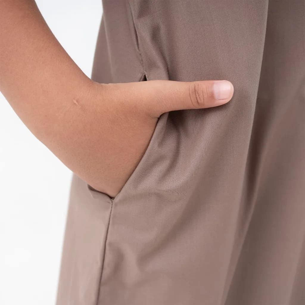 Assuffah I Jubah Anak Bordir Eksklusif 9-16 Tahun Lengan Pendek Wildan Series
