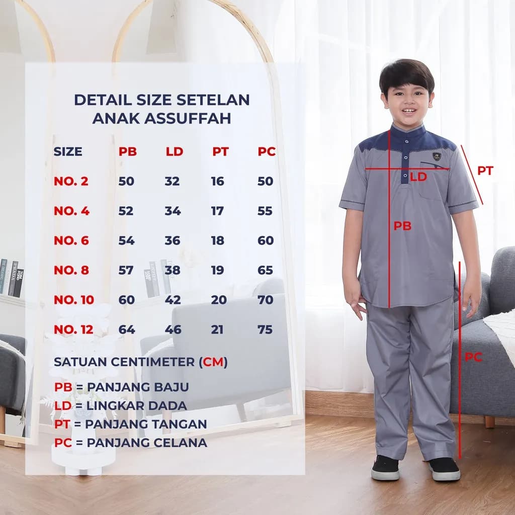 Assuffah I Setelan Koko Anak Laki Laki 1-8 Tahun Rayhan Series