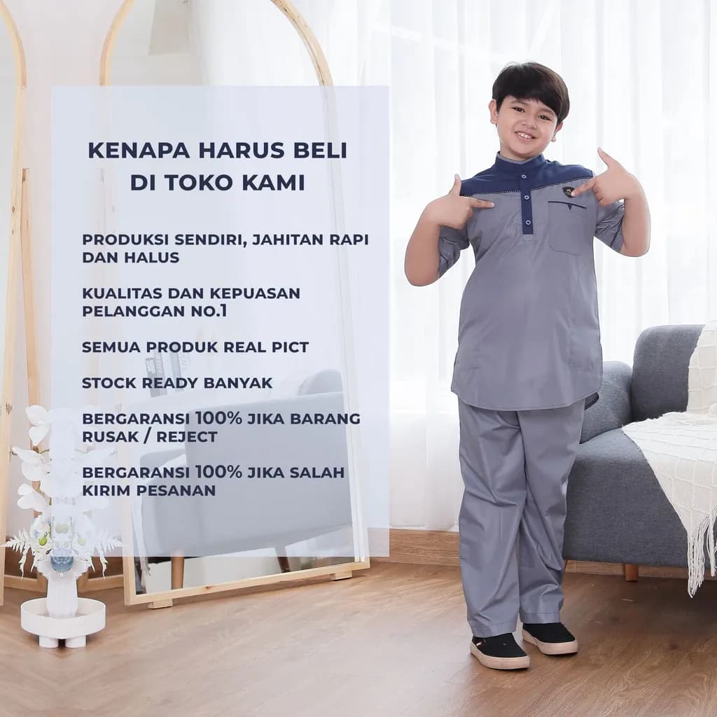 Assuffah I Setelan Koko Anak Laki Laki 9-14 Tahun Rayhan Series