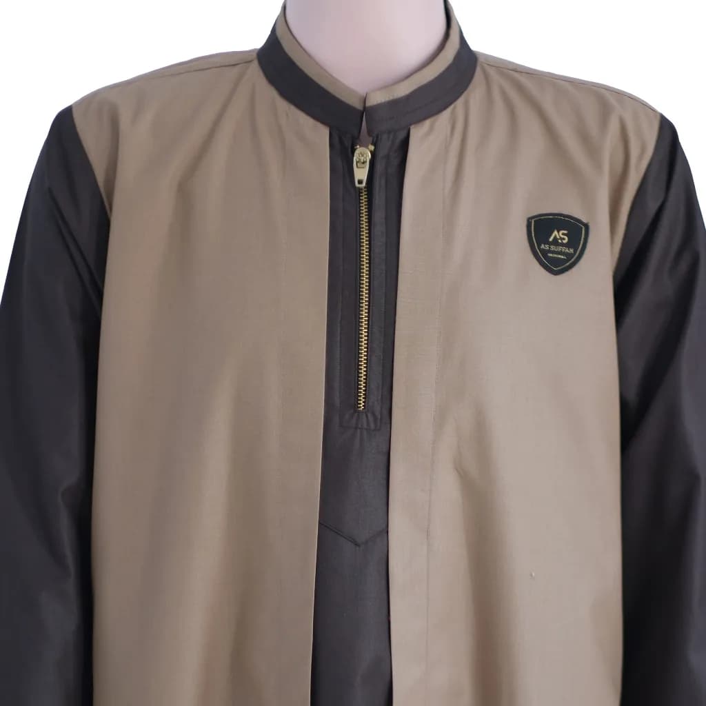Assuffah I Jubah Anak 2in1 Jubah Habib Rifky Motif 2 Layer Salman Series