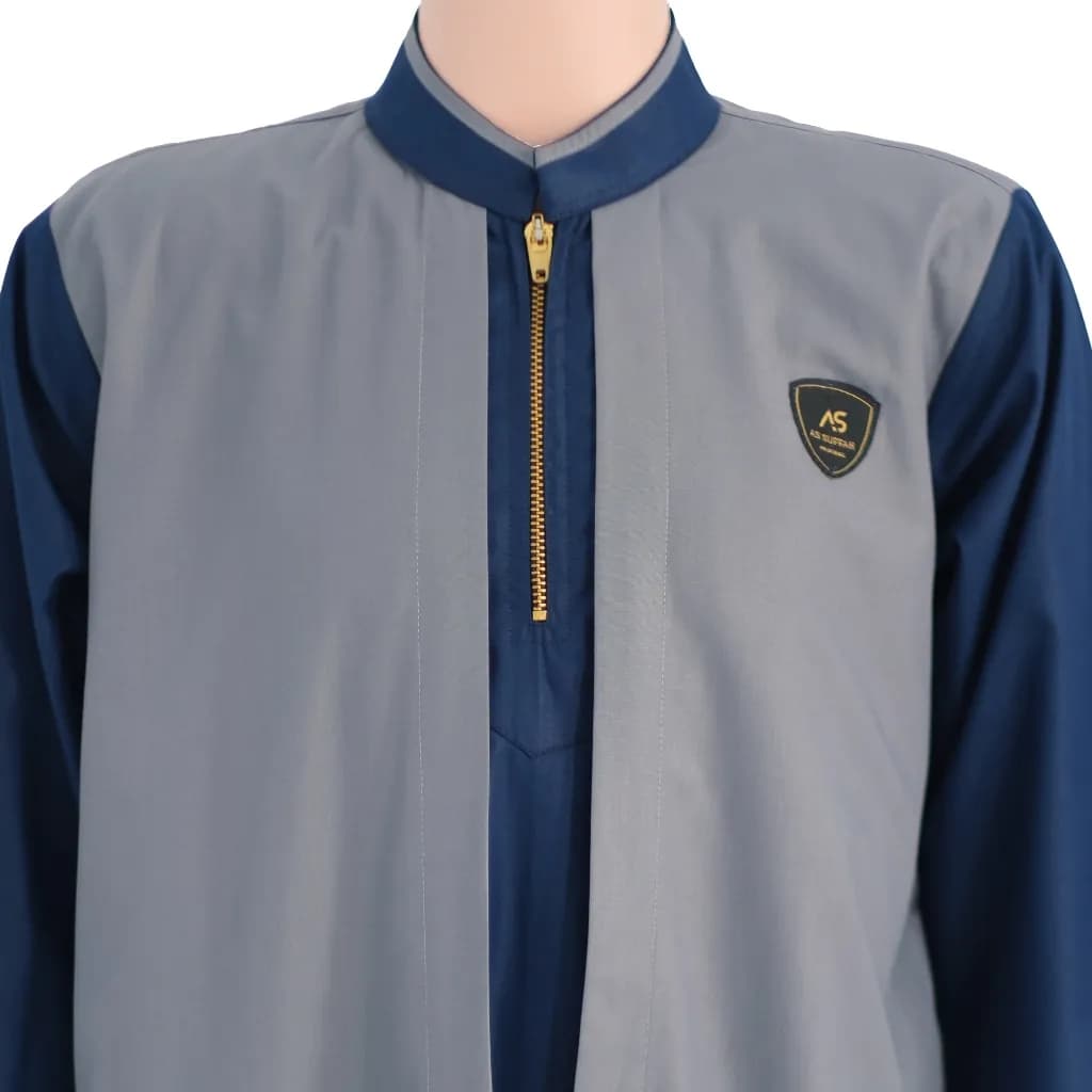 Assuffah I Jubah Anak 2in1 Jubah Habib Rifky Motif 2 Layer Salman Series