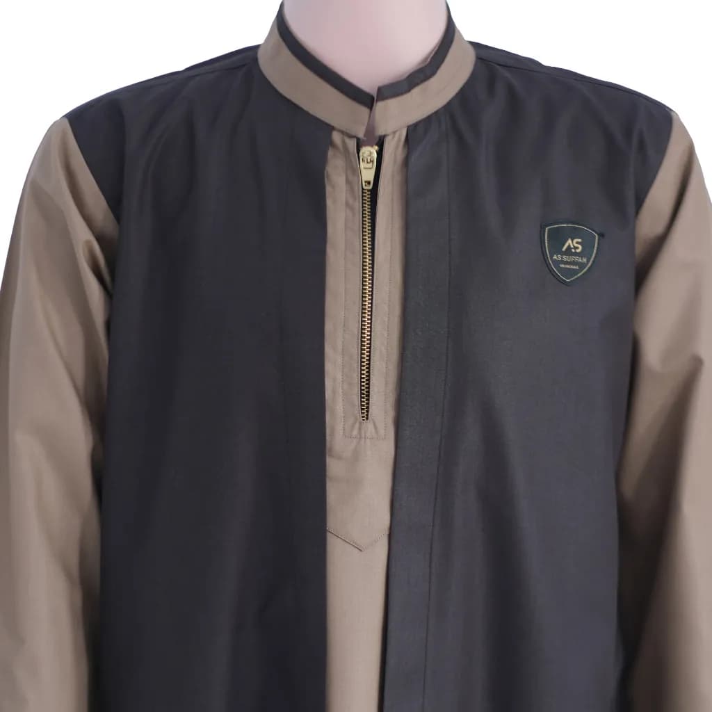 Assuffah I Jubah Anak 2in1 Jubah Habib Rifky Motif 2 Layer Salman Series
