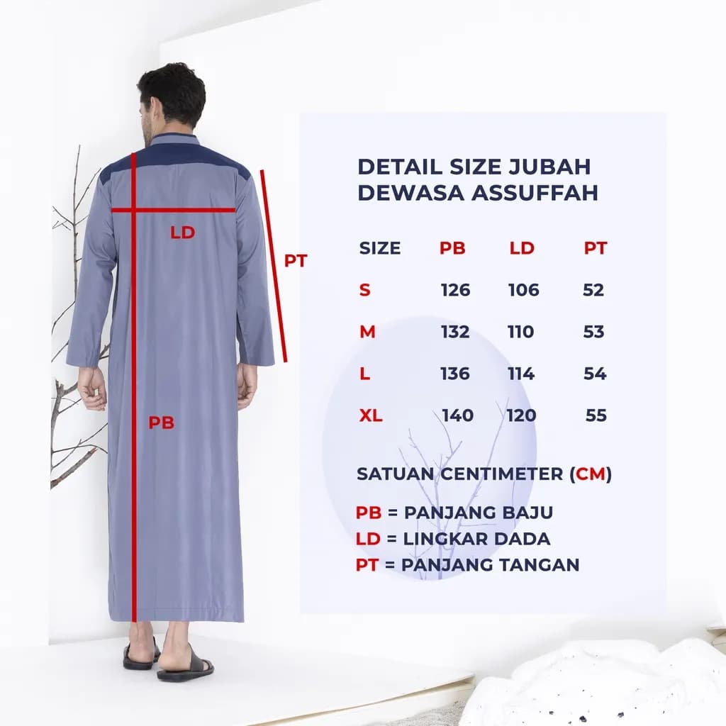 Assuffah I Jubah Pria Dewasa Lengan Panjang Al-Jauhari Series