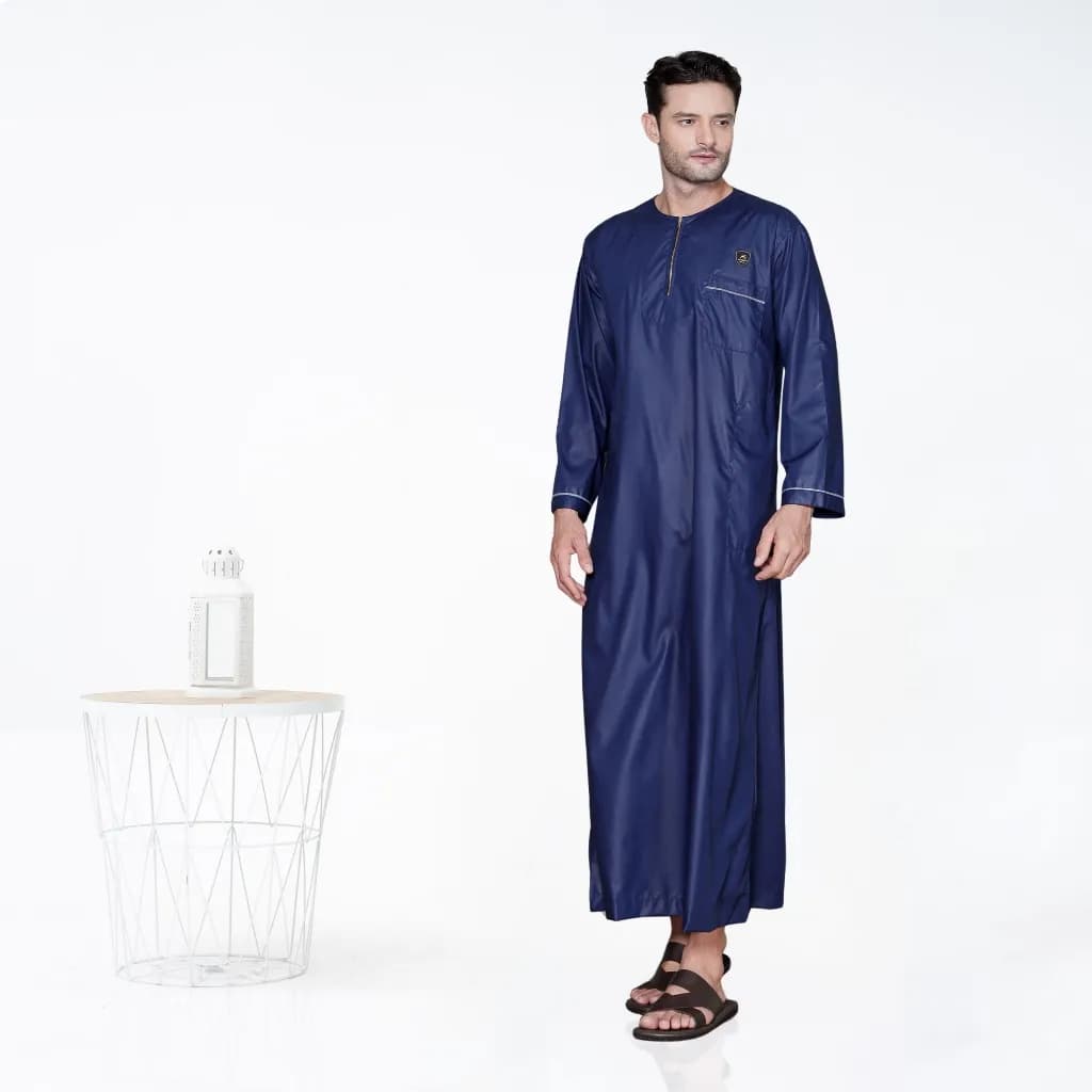 Assuffah I Jubah Pria Motif Casual Lengan Panjang Motif Jefri Series