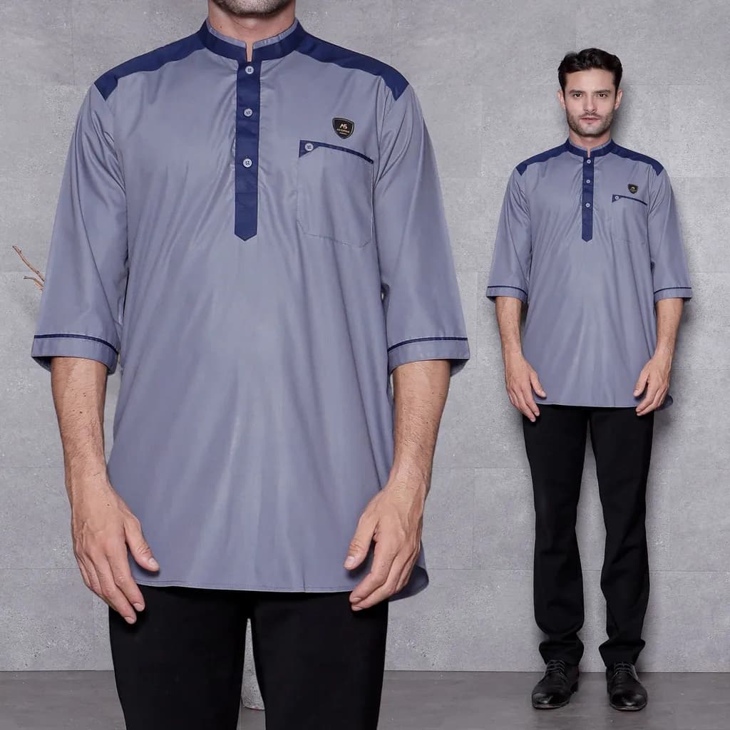 Assuffah I Koko Kurta Pria Motif Pakistan Hamzah Series