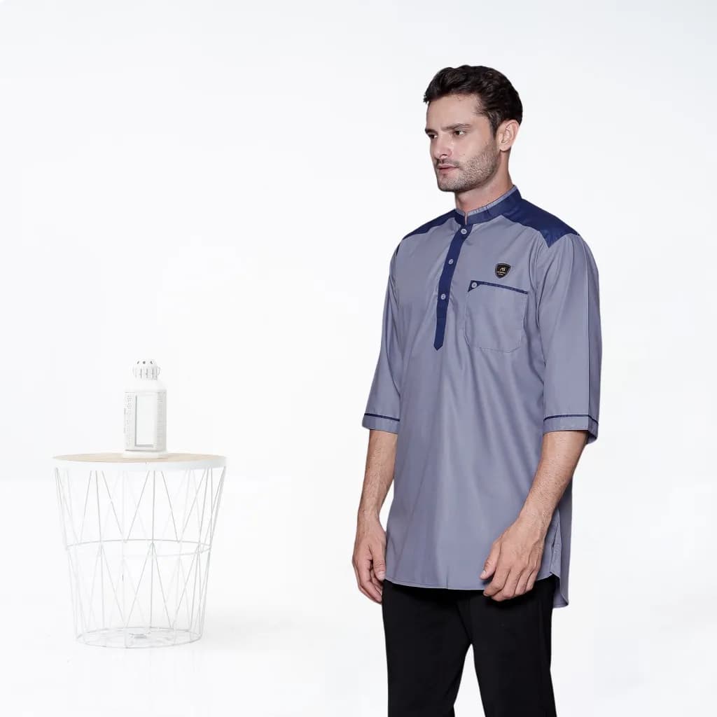 Assuffah I Koko Kurta Pria Motif Pakistan Hamzah Series