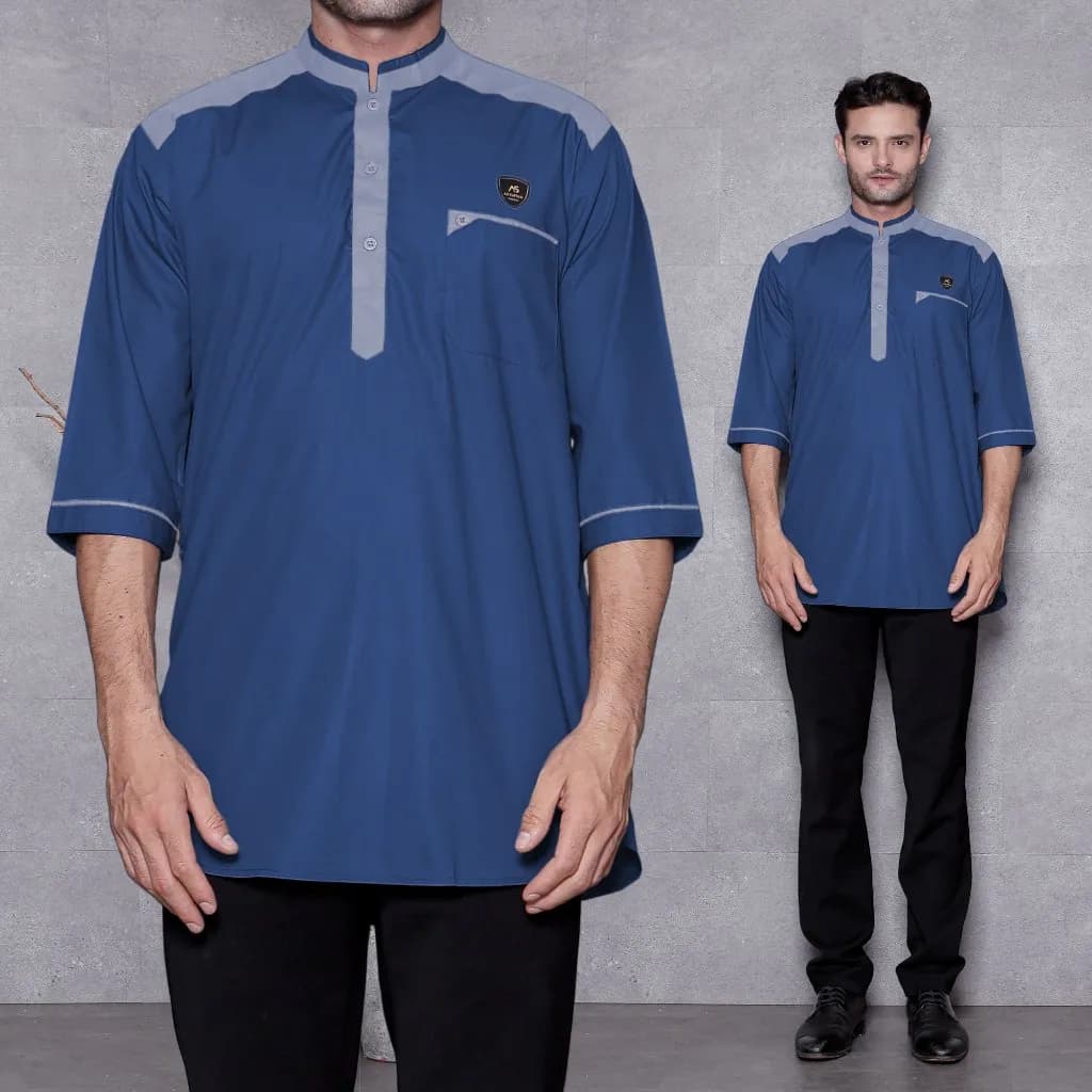 Assuffah I Koko Kurta Pria Motif Pakistan Hamzah Series