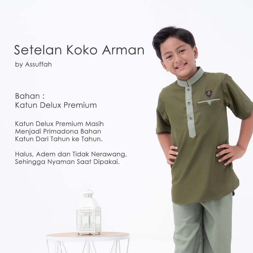 Assuffah I Setelan Koko Anak Laki Laki 5-14 Tahun Arman Series