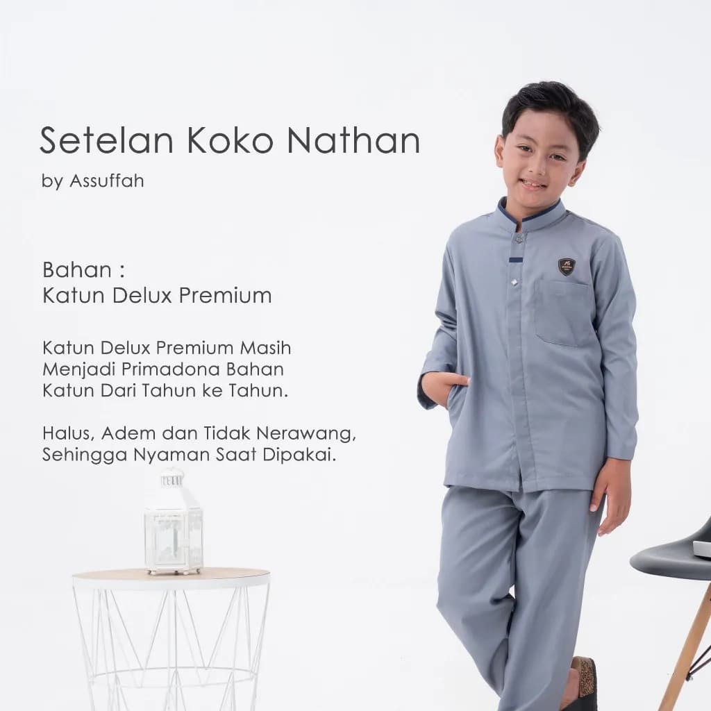 Assuffah I Setelan Koko Anak Laki Laki 5-14 Tahun Nathan Series