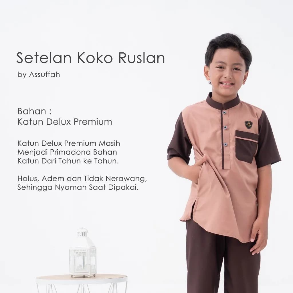 Assuffah I Setelan Koko Anak Laki Laki 5-14 Tahun Ruslan Series