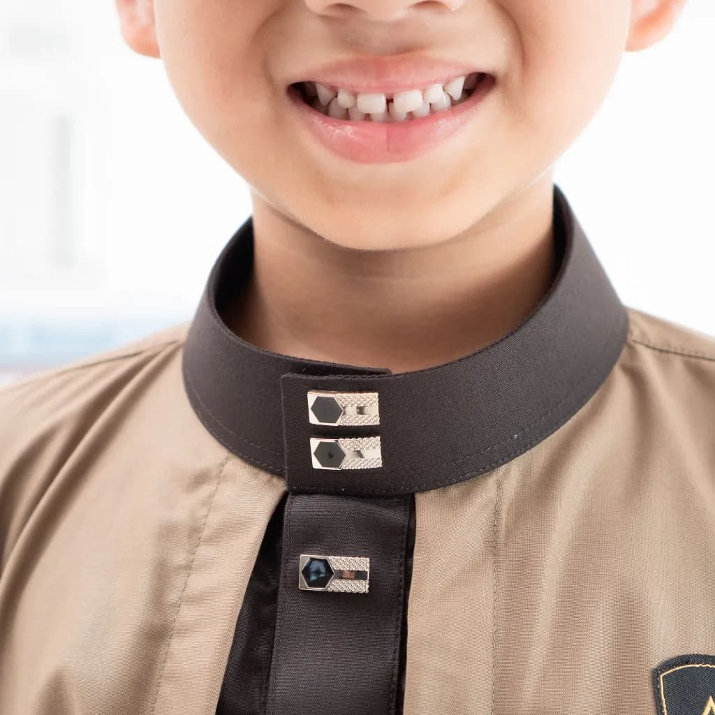 Assuffah I Jubah Kardigan Anak Jubah 2 Layer 1-8 Tahun Farhan Series