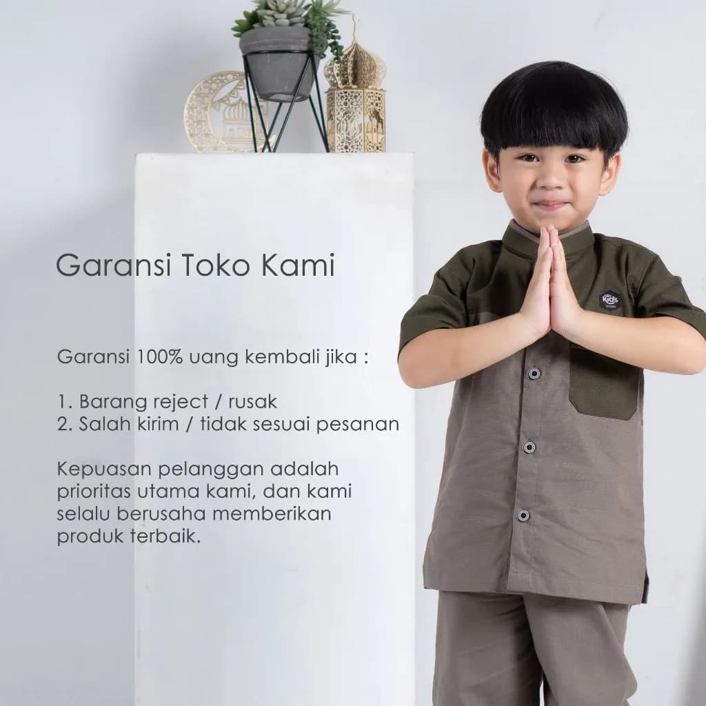 StyleKids | Baju Koko Anak Laki Laki 1-8 Tahun Setelan Koko Anak Premium - Izyan
