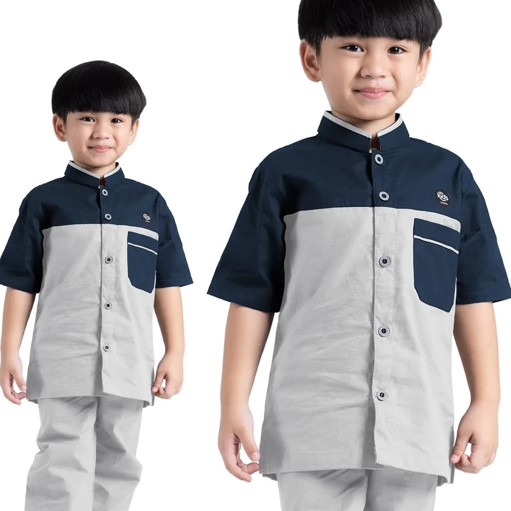 StyleKids | Baju Koko Anak Laki Laki 9-14 Tahun Setelan Koko Anak Premium - Izyan