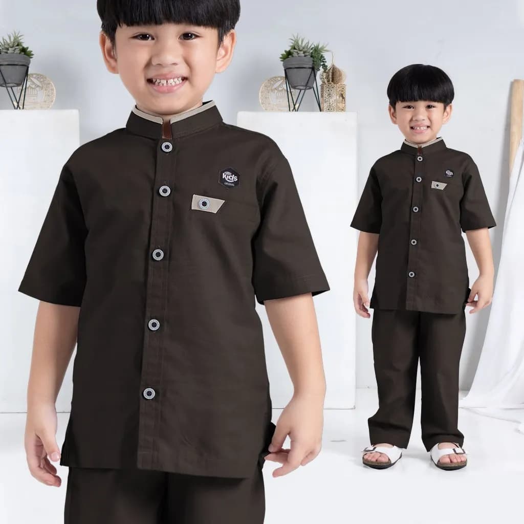 StyleKids | Baju Koko Anak Laki Laki 1-8 Tahun Setelan Koko Anak Premium - Rayno