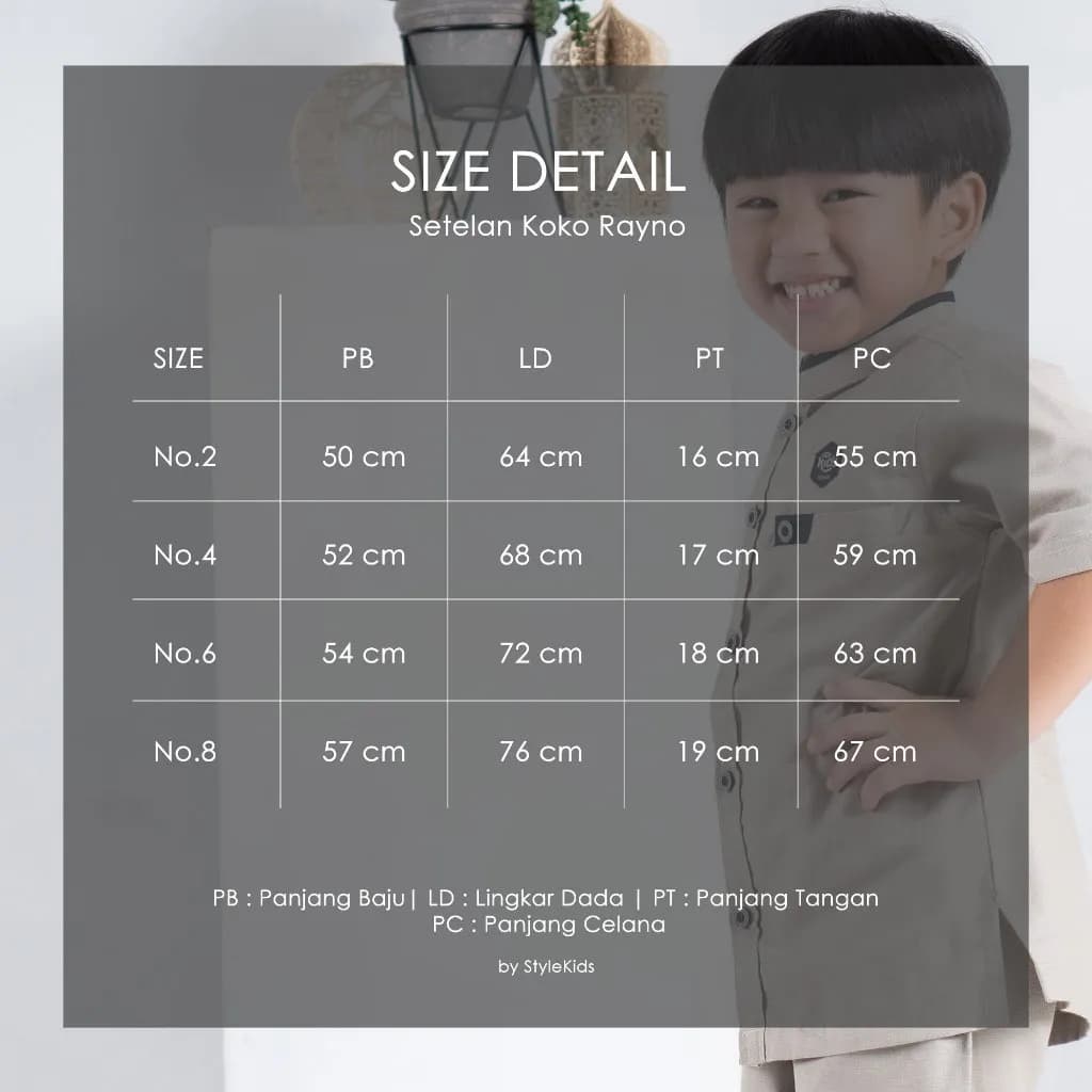 StyleKids | Baju Koko Anak Laki Laki 1-8 Tahun Setelan Koko Anak Premium - Rayno