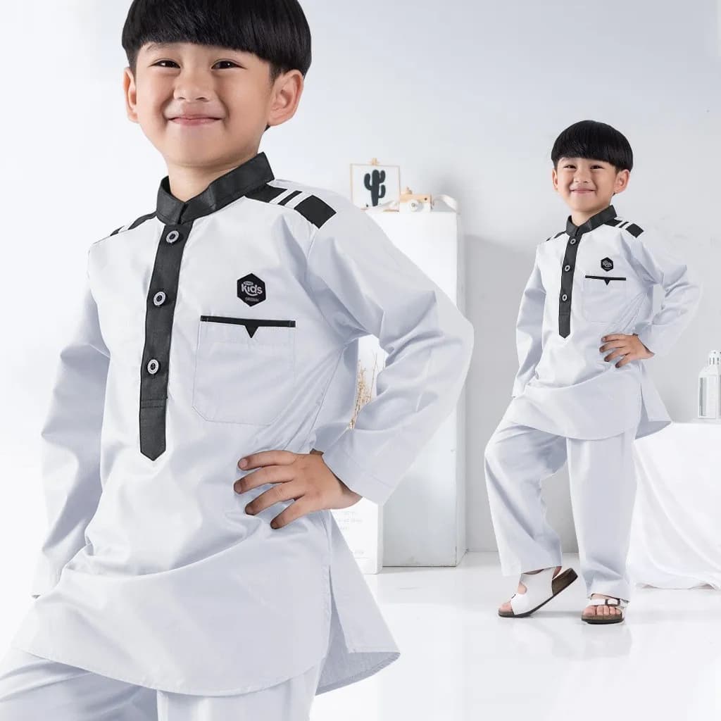StyleKids | Baju Koko Anak Laki-Laki 1-8 Tahun Setelan Koko Anak - Alby
