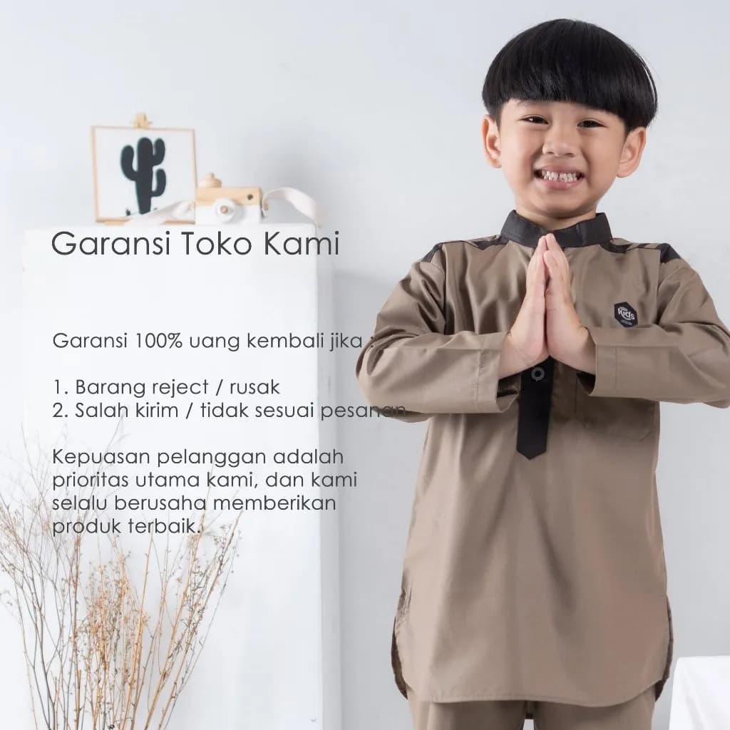 StyleKids | Baju Koko Anak Laki-Laki 1-8 Tahun Setelan Koko Anak - Alby