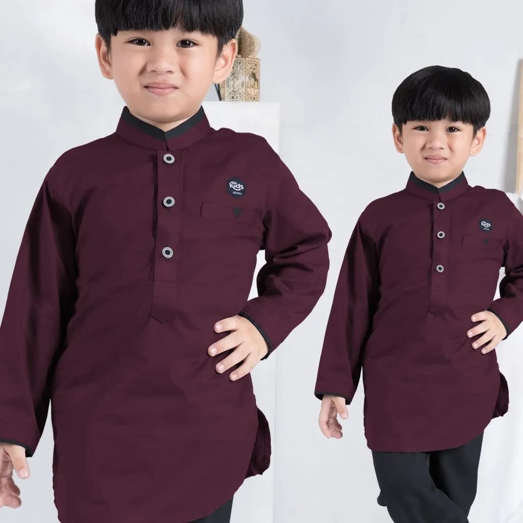 StyleKids | Setelan Koko Anak 1-8 Tahun Lengan Panjang Baju Koko Anak - Daril