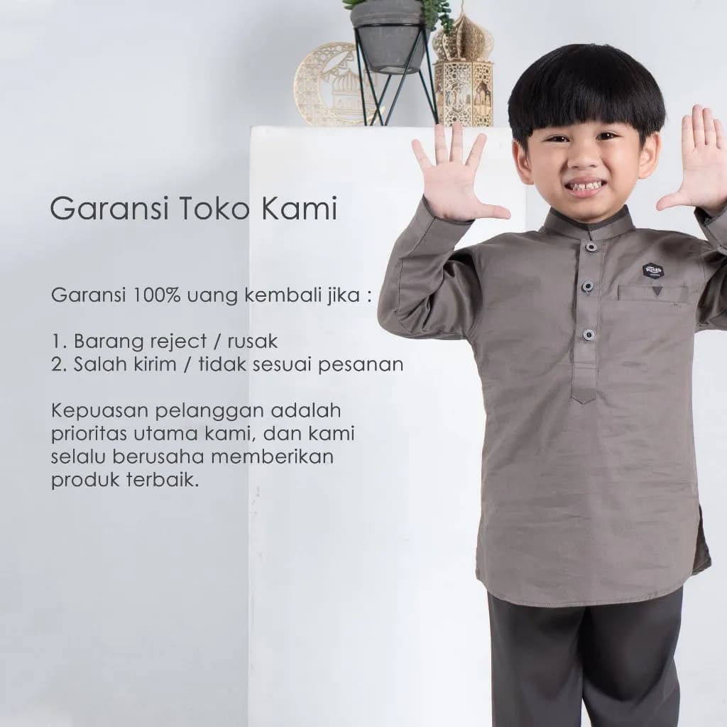 StyleKids | Setelan Koko Anak 1-8 Tahun Lengan Panjang Baju Koko Anak - Daril