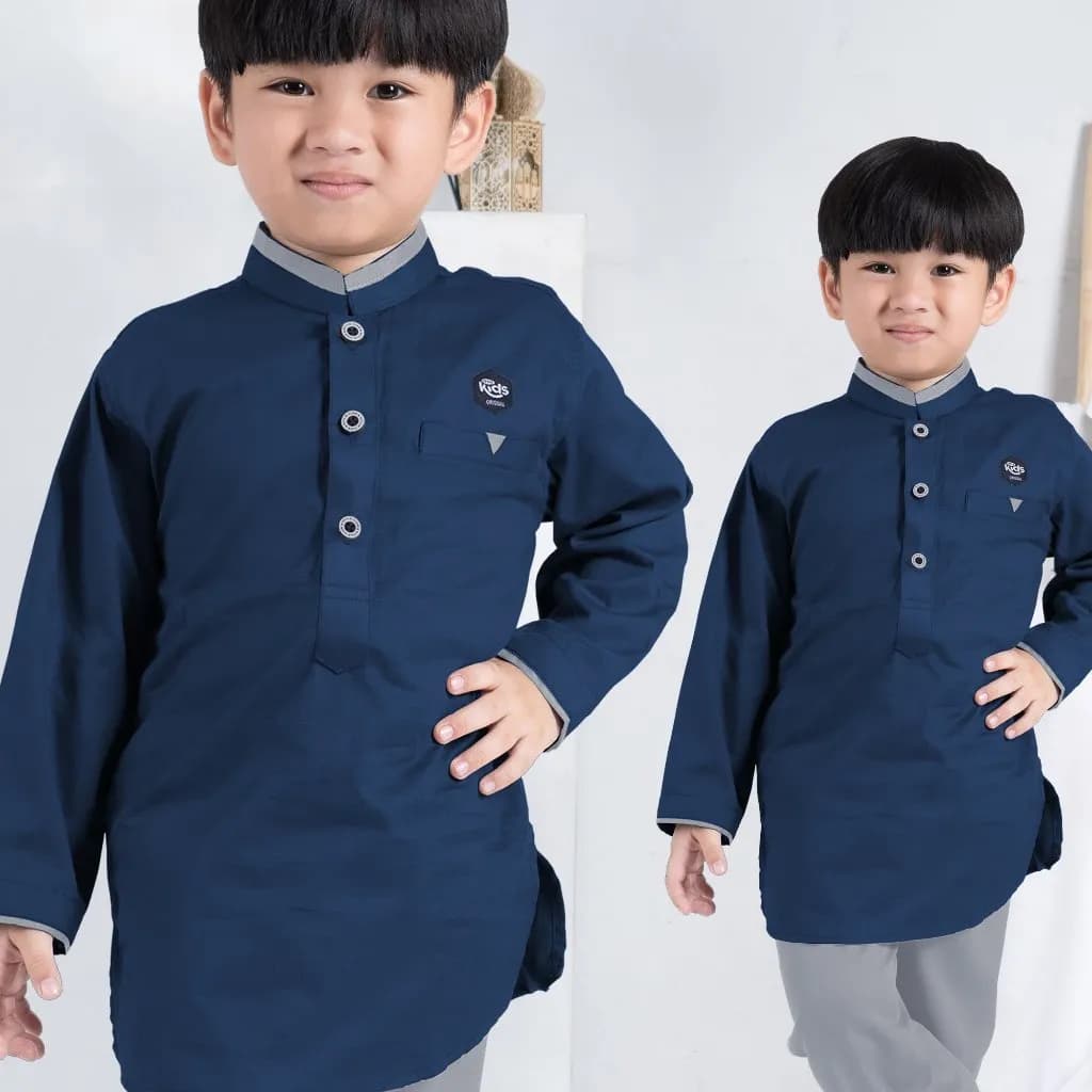 StyleKids | Setelan Koko Anak 1-8 Tahun Lengan Panjang Baju Koko Anak - Daril