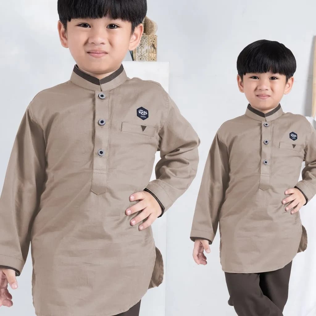 StyleKids | Setelan Koko Anak 1-8 Tahun Lengan Panjang Baju Koko Anak - Daril