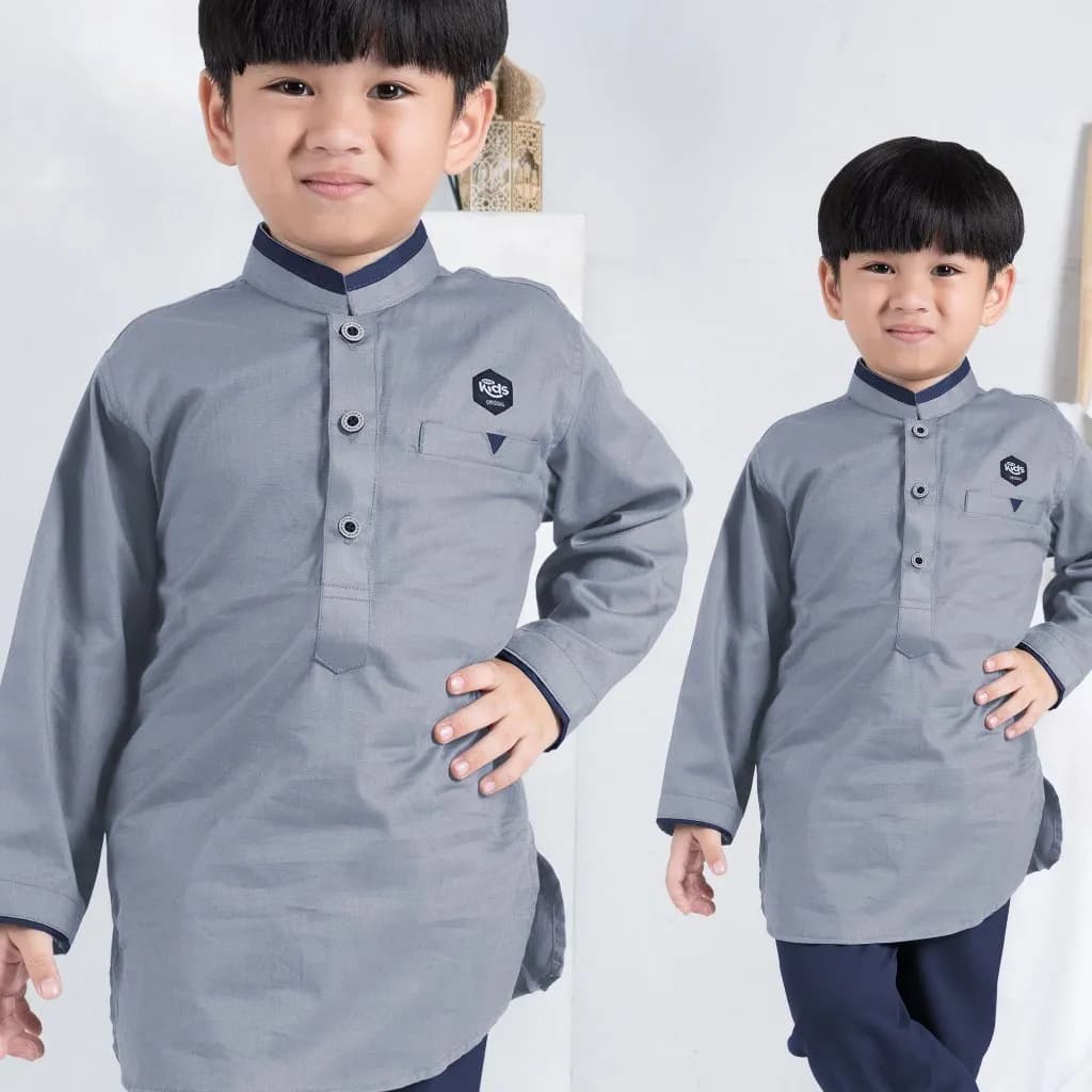 StyleKids | Setelan Koko Anak 1-8 Tahun Lengan Panjang Baju Koko Anak - Daril