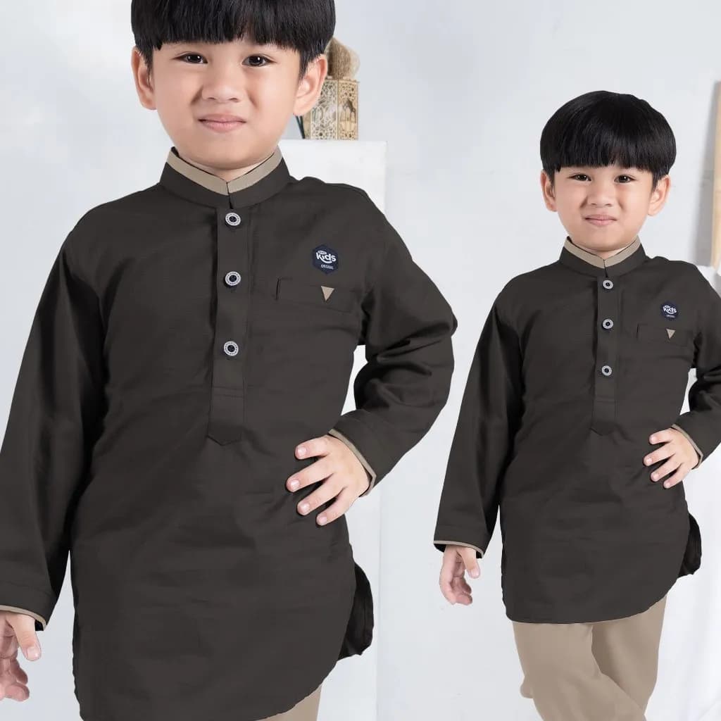 StyleKids | Setelan Koko Anak 1-8 Tahun Lengan Panjang Baju Koko Anak - Daril