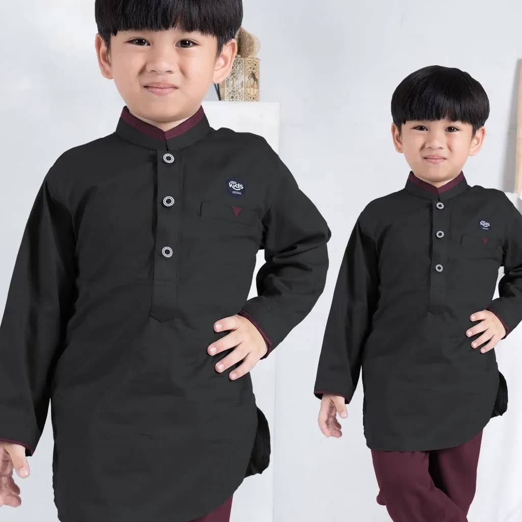 StyleKids | Setelan Koko Anak 1-8 Tahun Lengan Panjang Baju Koko Anak - Daril