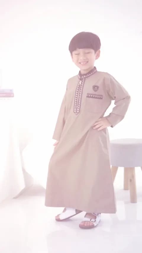 Jubah Anak Bordir Premium Bahan Adem