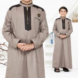 Jubah Anak Laki Laki Premium 9 - 16 Tahun Lengan Panjang Alief Series