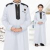 Jubah Anak Laki Laki Premium 9 - 16 Tahun Lengan Panjang Alief Series - Gambar 7
