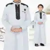 Jubah Anak Laki Laki Premium 9 - 16 Tahun Lengan Panjang Alief Series - Gambar 7